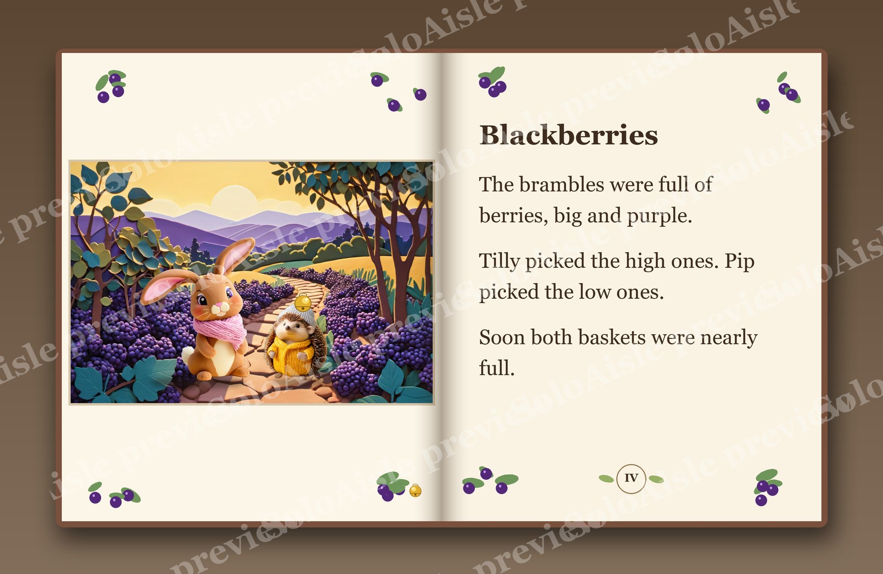 A page from Tilly and the Fog Bell